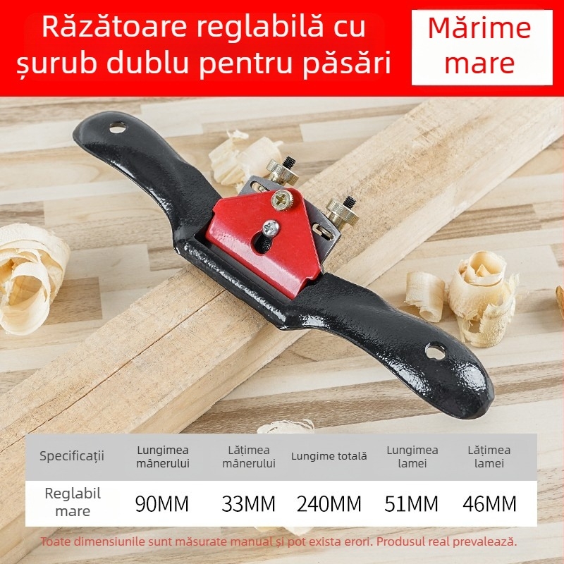 Planer reglabil pentru tâmplărie, planer drept, planer rulant, planer manual pentru lemn