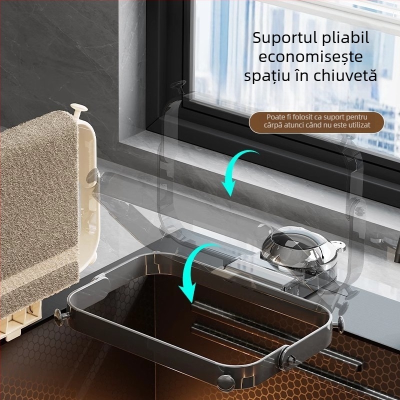 Filtru de chiuvetă cu ventuză pentru bucătărie – rețea de scurgere pentru legume și resturi