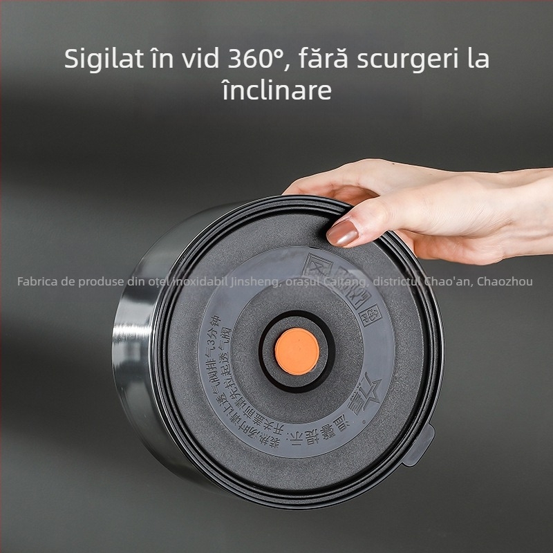 Cutie de prânz din oțel inoxidabil 316L, izolație multistrat, cutie tip Bento, 3 sau 4 straturi, alimentară, etanșă