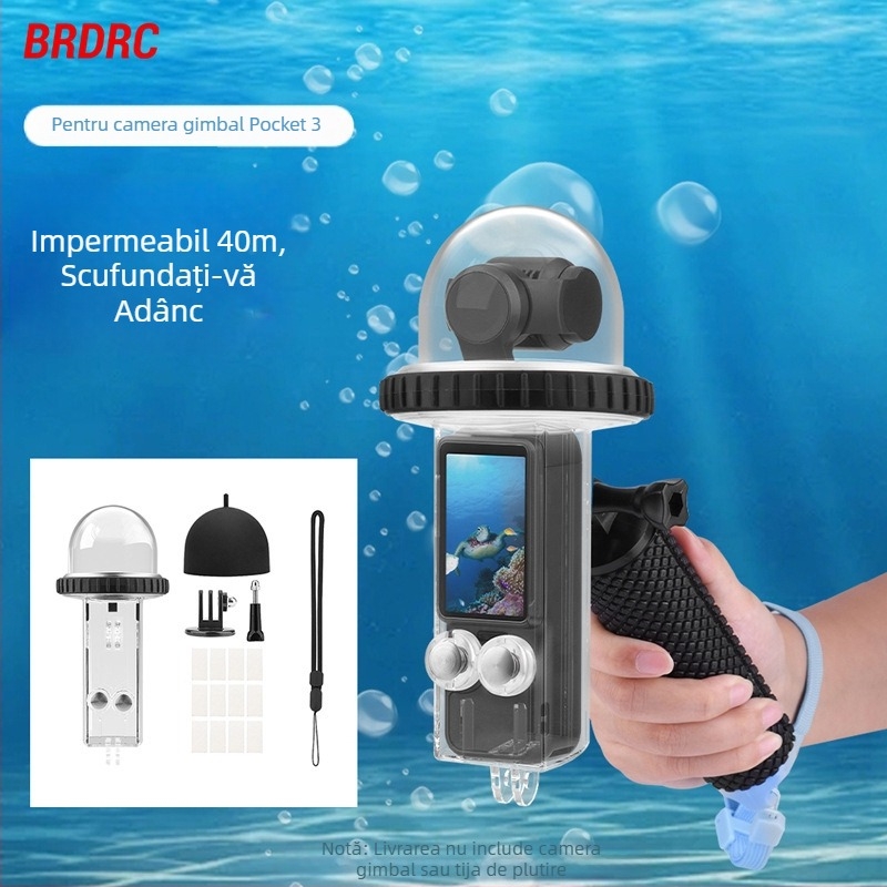 BRDRC husă de protecție pentru DJI Osmo Pocket 3 – carcasă impermeabilă de scufundare până la 40 m