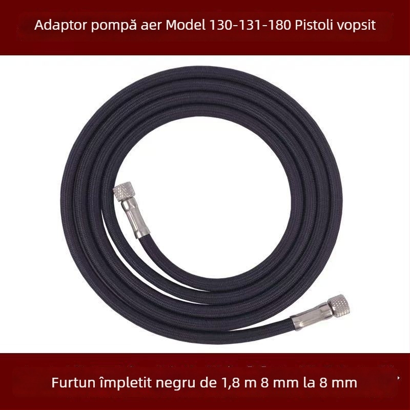 Kit adaptor aer pentru pompă de aer și pistol de pulverizare, cu conector furtun de aer de 8 direcții