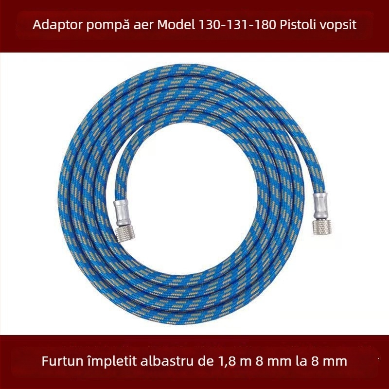 Kit adaptor aer pentru pompă de aer și pistol de pulverizare, cu conector furtun de aer de 8 direcții