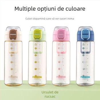 Cană de apă PPSU, cu pai dublu, portabilă, pentru exterior, rezistentă la temperaturi înalte
