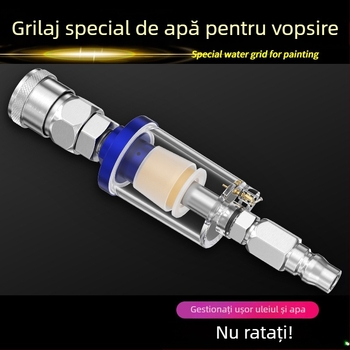 Filtru de separare ulei-apă pentru pistol de vopsit și compresor de aer, accesorii pneumatice pentru pulverizare la presiune înaltă