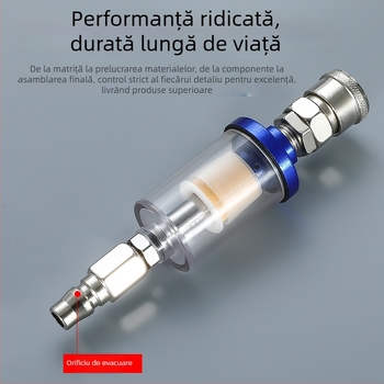 Filtru de separare ulei-apă pentru pistol de vopsit și compresor de aer, accesorii pneumatice pentru pulverizare la presiune înaltă
