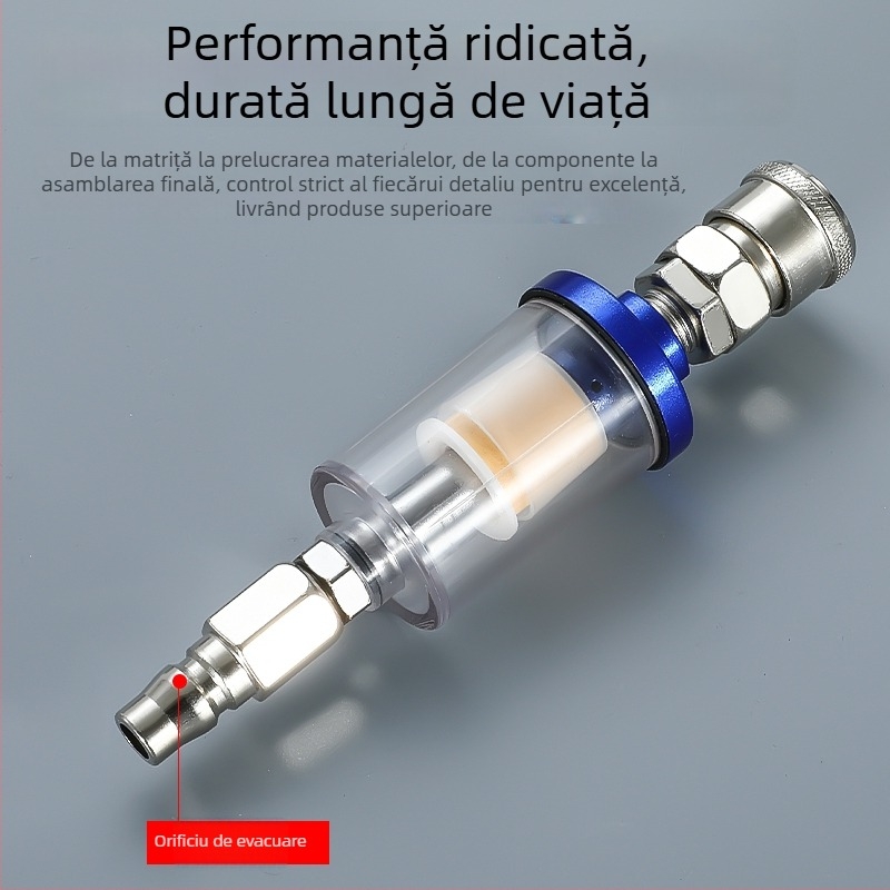 Filtru de separare ulei-apă pentru pistol de vopsit și compresor de aer, accesorii pneumatice pentru pulverizare la presiune înaltă