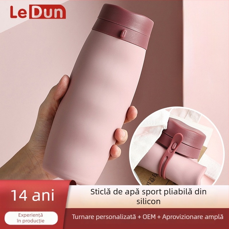 Luton sticlă de silicon pliabilă pentru sport și activități în aer liber — multifuncțională, rezistentă la temperaturi înalte