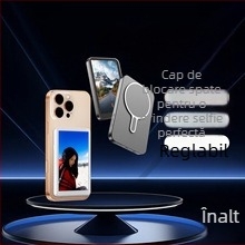 Ecran magnetic pentru selfie pentru smartphone, oglindire a camerei din spate și ecran pentru transmisii live