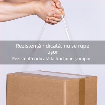 Bandă adezivă transparentă pentru sigilare, cu aderență mare, lată pentru ambalare