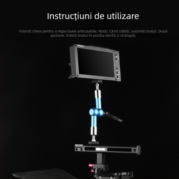 YELANGU braț magic pentru cameră și DV monitor — suport universal LCD, aliaj de aluminiu, încărcare maximă 2–5 kg, model A75