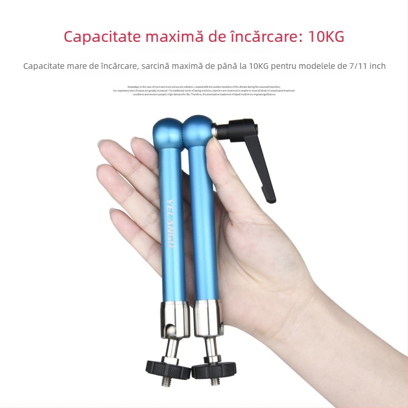 YELANGU braț magic pentru cameră și DV monitor — suport universal LCD, aliaj de aluminiu, încărcare maximă 2–5 kg, model A75