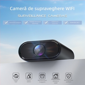 Cameră de supraveghere wireless pentru interior, monitorizare de la distanță prin aplicație mobilă, alimentare pe baterie, viziune nocturnă 1080p