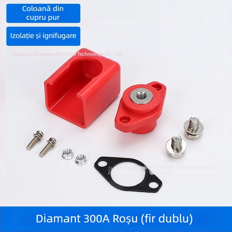 Terminal diamantat prin perete pentru stocare energiei — conector pentru baterii litiu, 150A/300A/500A
