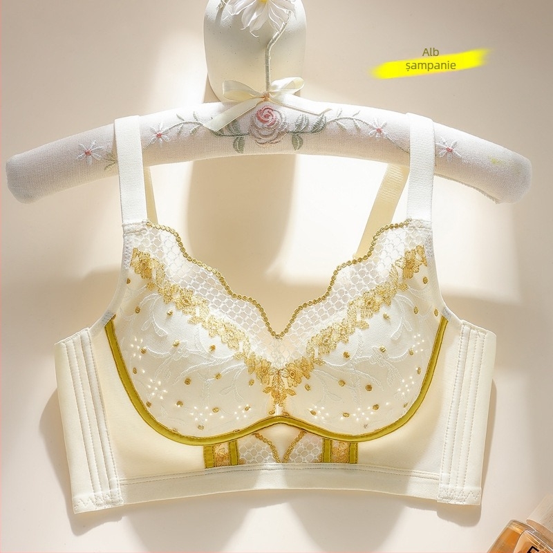 Yuzi Butterfly lenjerie de design originală, sutien ultra-subțire de vară pentru bust mic, fără arc, reglabil