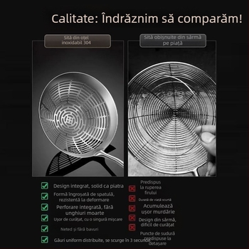 Colander din oțel inoxidabil, de înaltă calitate, pentru paste și găluște, sită pentru prăjit, special pentru Chaosan hot pot