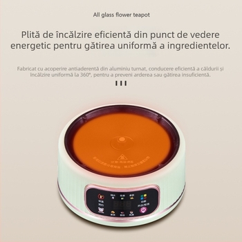 Ceainic din sticlă pentru sănătate, design cu compartimente, multifuncțional, pentru casă și birou, 1–1,5 L