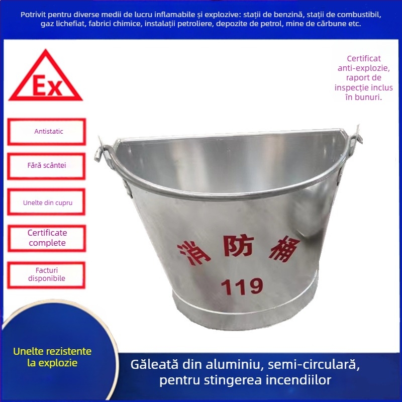 Lopată din cupru, rezistentă la explozii, cu aliaj de cupru anti-static, pentru stații de carburanți și uzine chimice