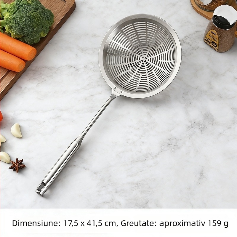 Sita din oțel inoxidabil pentru bucătărie — filtru mare pentru scurgere, potrivit pentru tăiței, prăjit și hot pot