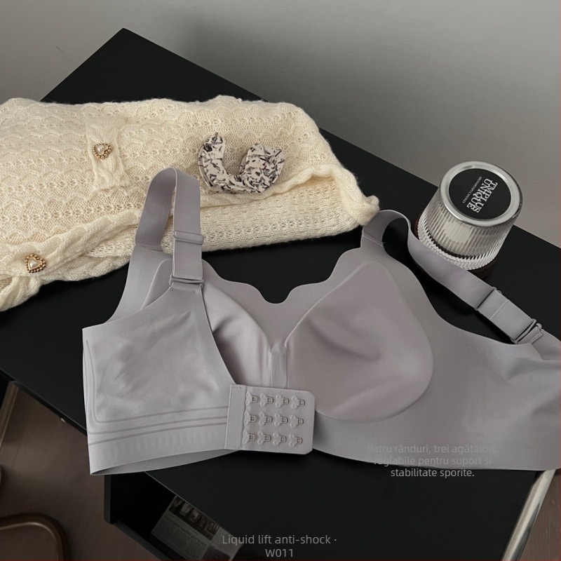 W011 Sutien fără cusături, push-up, lift lichid și suport moale din gel pentru un bust mic