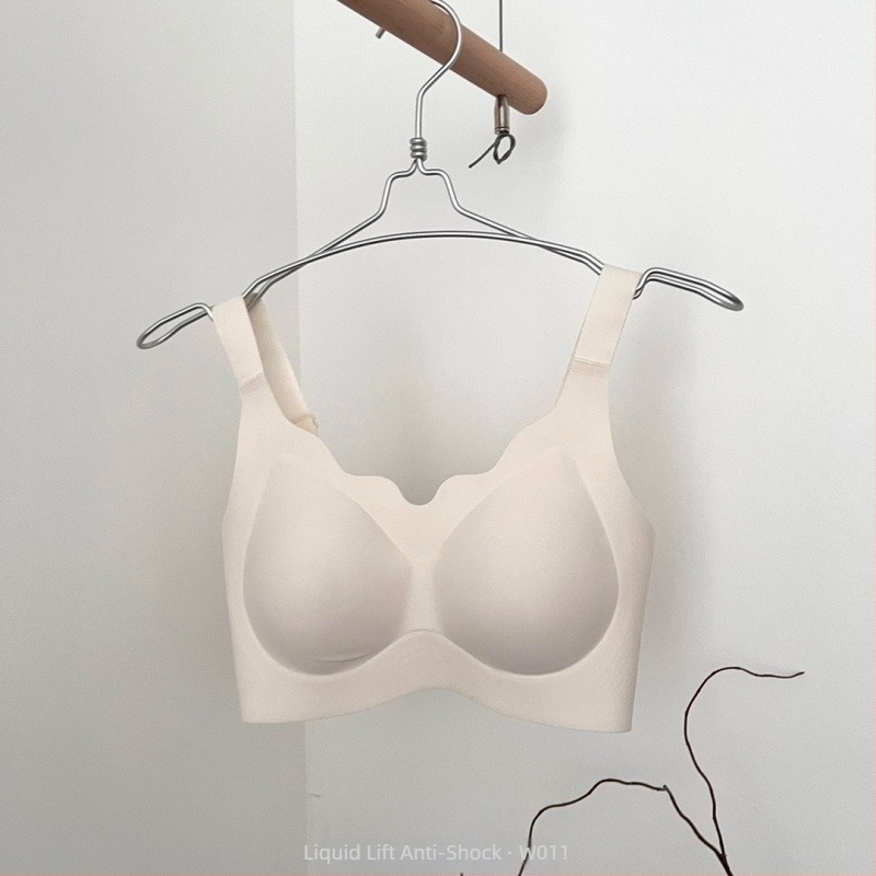 W011 Sutien fără cusături, push-up, lift lichid și suport moale din gel pentru un bust mic