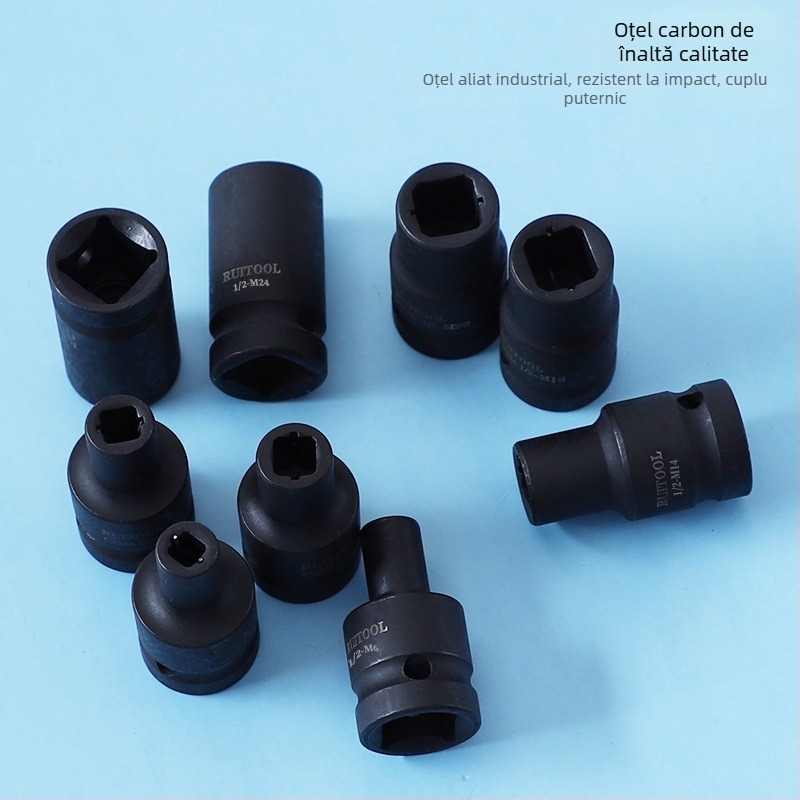 Mufă pătrată de 1/2 inch pentru cheie pneumatică, deschidere pătrată internă