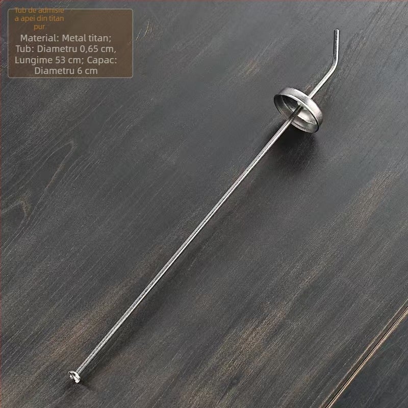 Set accesorii ceai din titan pur: conductă superioară de apă, conductă submersibilă, alimentare cu apă pentru fierbător electric și aparat de bar pentru ceai