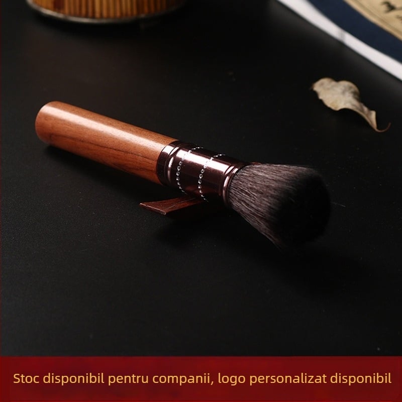 Accesorii pentru ceremonia ceaiului: perie de întreținere a ceainicului și perie pentru tava de ceai, ebony și rosewood