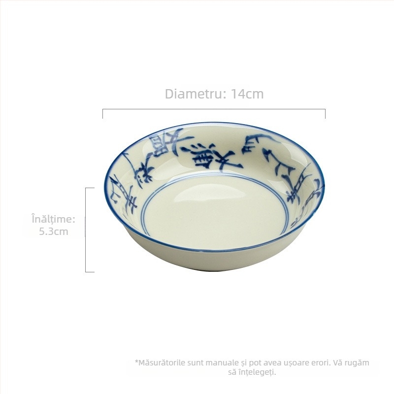 Moji suport ceramic pentru ceainic, albastru deschis și alb, pictură manuală, accesorii pentru ceremonia ceaiului, farfurie circulară ceramică pentru servire acasă