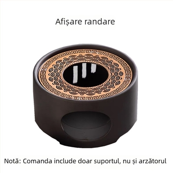 Covoraș pentru plită de ceai cu inserție decorativă din plasă decupată
