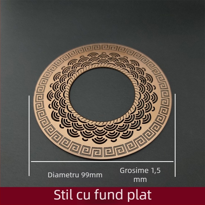 Covoraș pentru plită de ceai cu inserție decorativă din plasă decupată