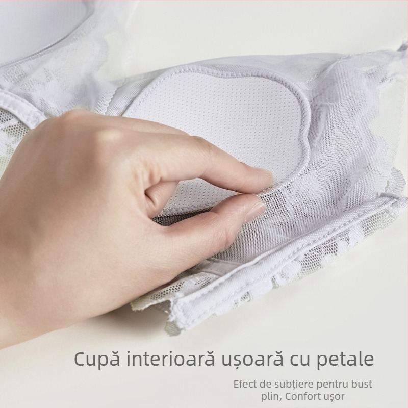 Sutien din dantelă franceză pentru femei, spate frumos, vară, respirabil, bretele subțiri, 2025