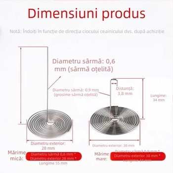 Filtru din oțel inoxidabil pentru gură de ceainic, infuzor cu arc pentru frunze de ceai