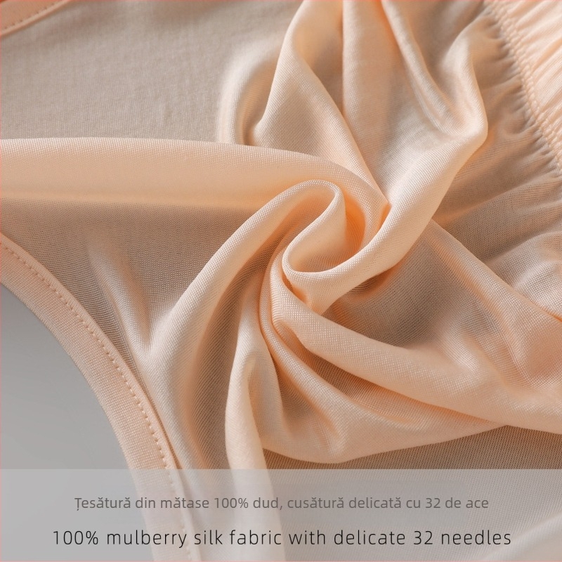 Sutien tip camisol din 100% mătase Mulberry, mătase tricotată, confortabil și respirabil, fără sârmă, lenjerie minimalistă