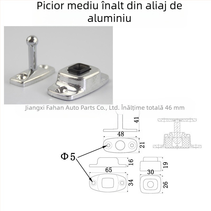 Opritor de ușă din aliaj pentru dubă, rezistent la coroziune, model nou cu rezistență înaltă