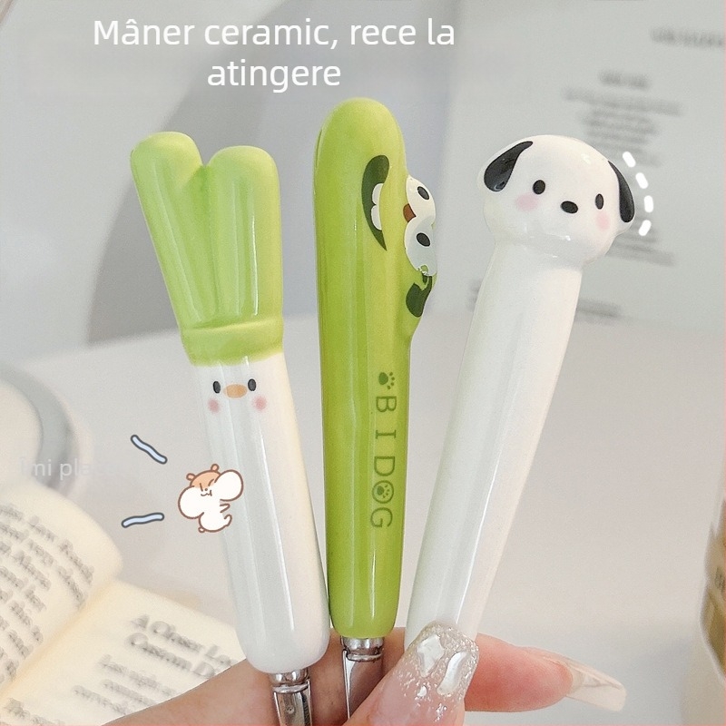Set lingură și furculiță din oțel inoxidabil, tacâmuri portabile, stil modern minimalist cu design drăguț cu desene animate