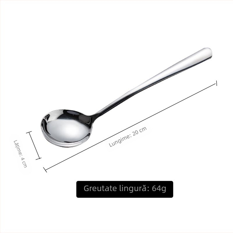 Set în stil european din oțel inoxidabil 304: cuțit pentru steak, furculiță și lingură, cu design îngroșat; versiune de două piese (cuțit și furculiță) sau trei piese (cuțit, furculiță și lingură)