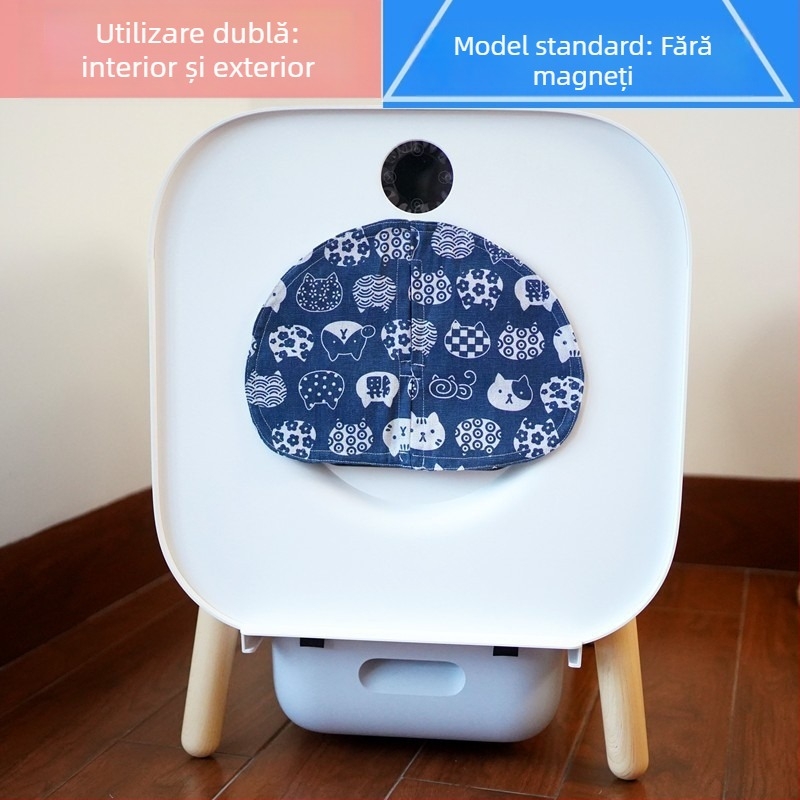 Xiaowan Cutie de Nisip pentru Pisici, Complet Automată, Compatibilă cu Pungi de Gunoi cu Șnur, Robuste și Durabile