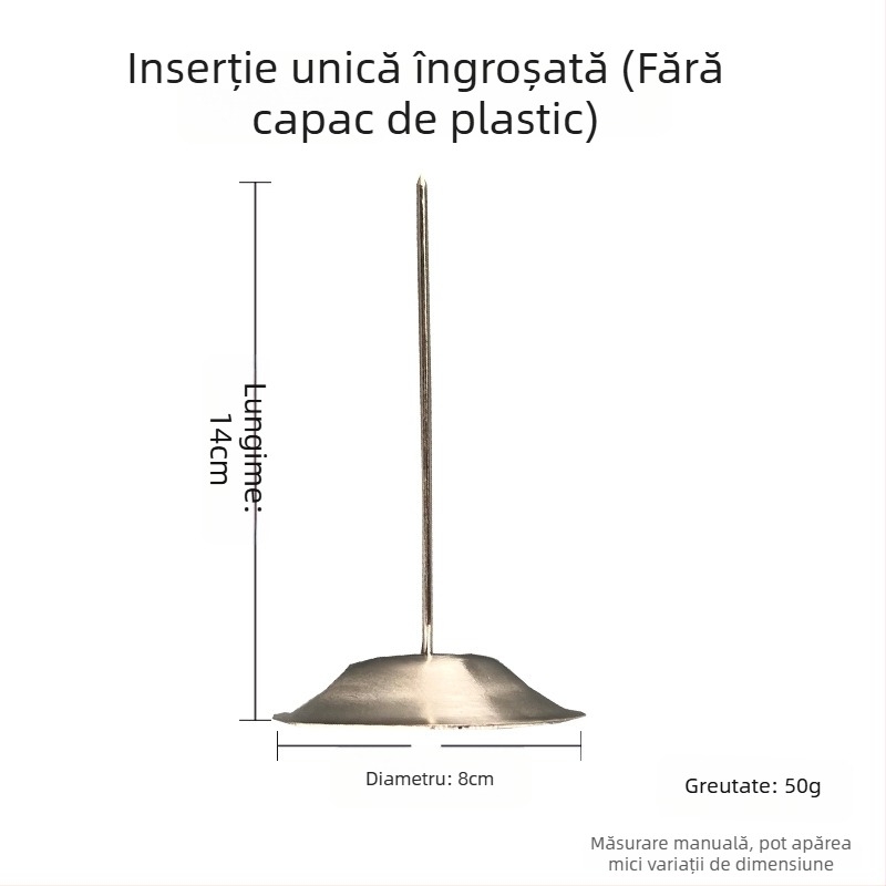 Suport pentru chitanțe din oțel inoxidabil, mai gros și mai lat, cu clemă antiderapantă pentru documente, simplu și durabil.