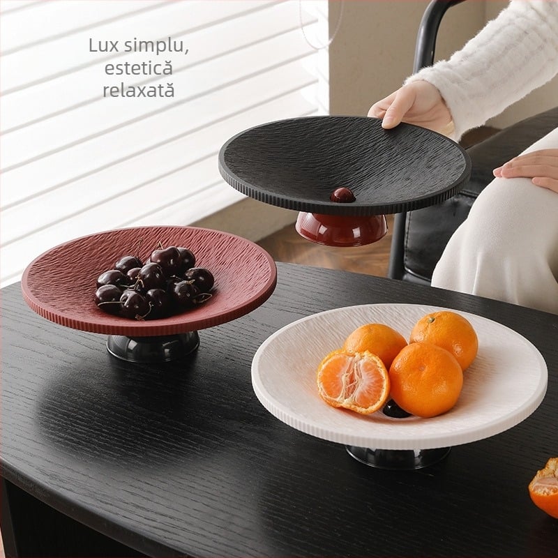 Tavă pentru fructe pentru living, lux ușor, minimalist, de înaltă calitate, tavă de servire pentru masă de cafea, fructe uscate și gustări