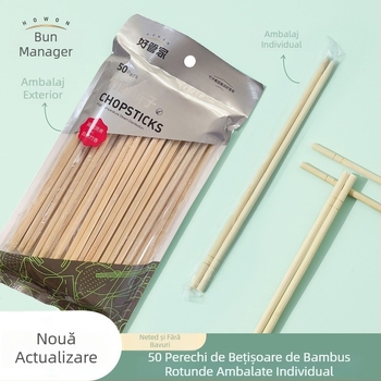 Bețișoare de unică folosință, ambalate individual, tacâmuri igienice
