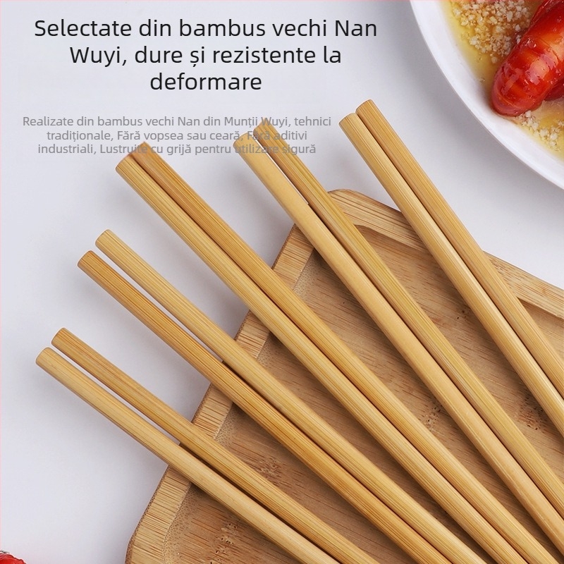 Bețișoare din bambus pentru hot pot – de unică folosință, accesorii bucătărie, stil minimalist