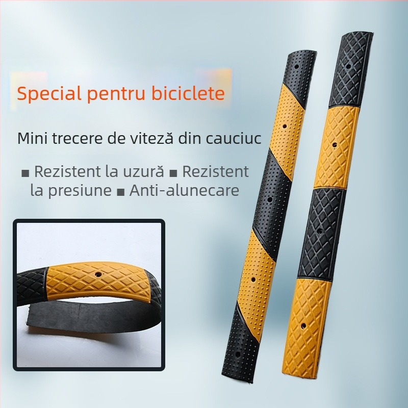 Limitator de viteză micro pentru benzile pietonale și bicicliști, benzi antiderapante și linii de separare a terenului