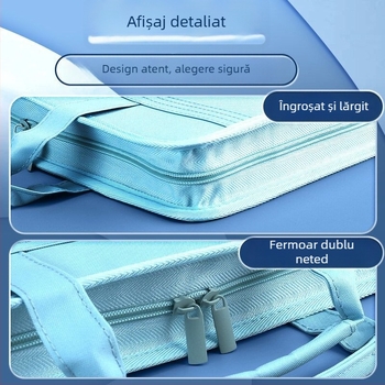 Deli Geantă A4 din pânză, acordeon cu mâner, organizator de documente cu mai multe compartimente, capacitate mare pentru birou și școală