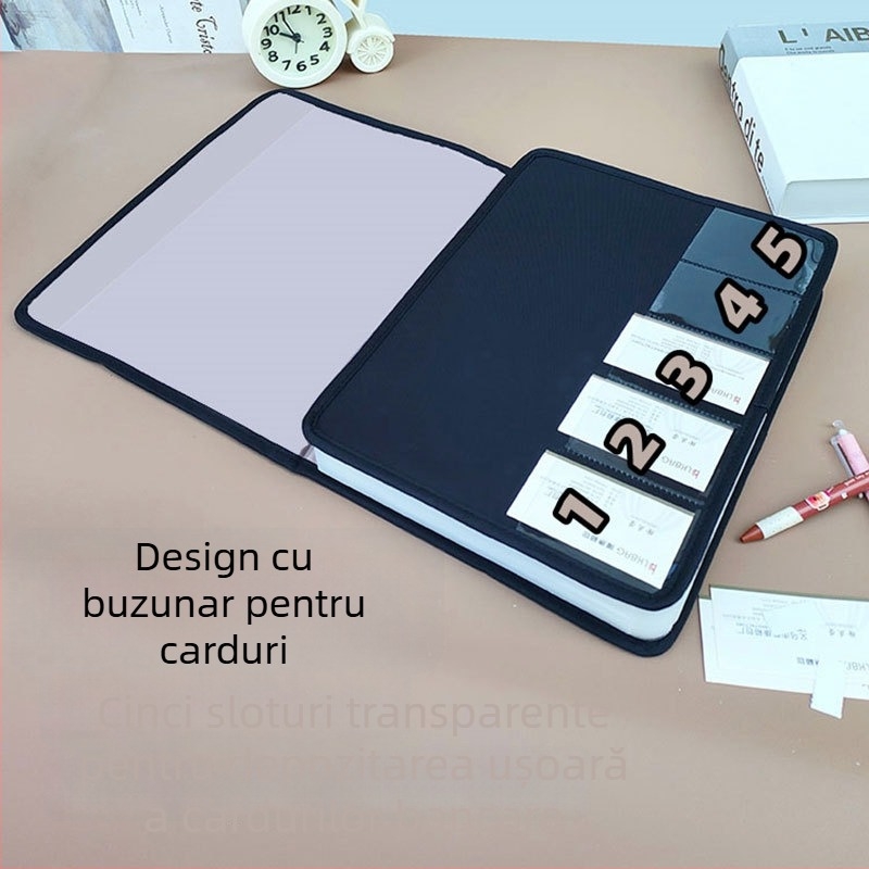Fișier acordeon cu 25 compartimente, organizator multi-strat pentru documente A4, sacoșă de depozitare din pânză
