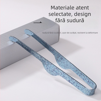Set cu cuțit de ceai din titan pur și clips pentru ceai – portabil, antiderapant, accesorii de ceai de înaltă calitate într-o cutie cadou