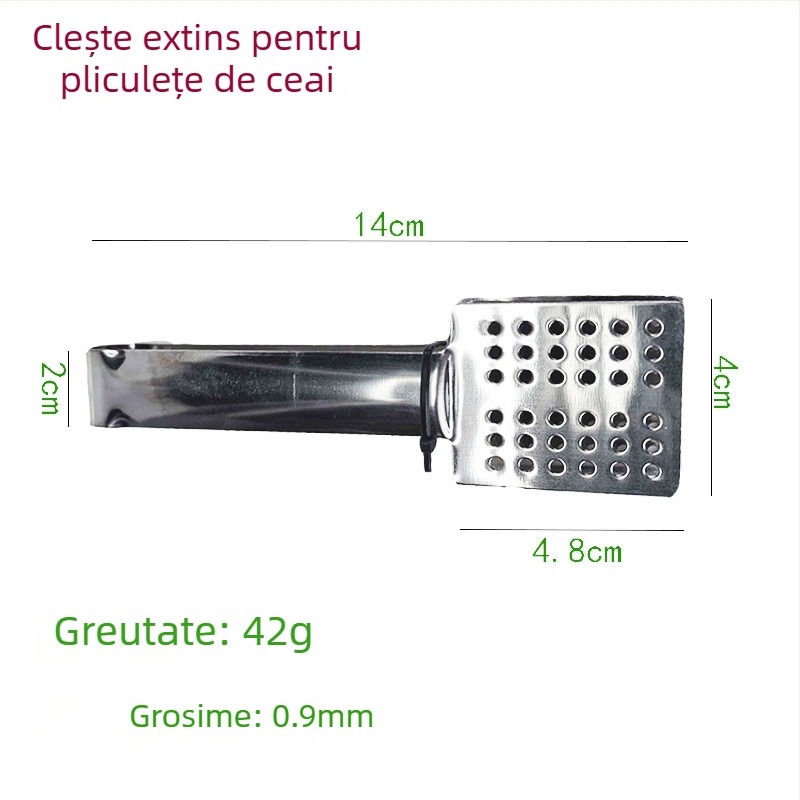 Clipuri din oțel inoxidabil pentru ceai, clipuri pentru lămâie, pentru zahăr, mini clipuri pentru alimente, 430 oțel inoxidabil