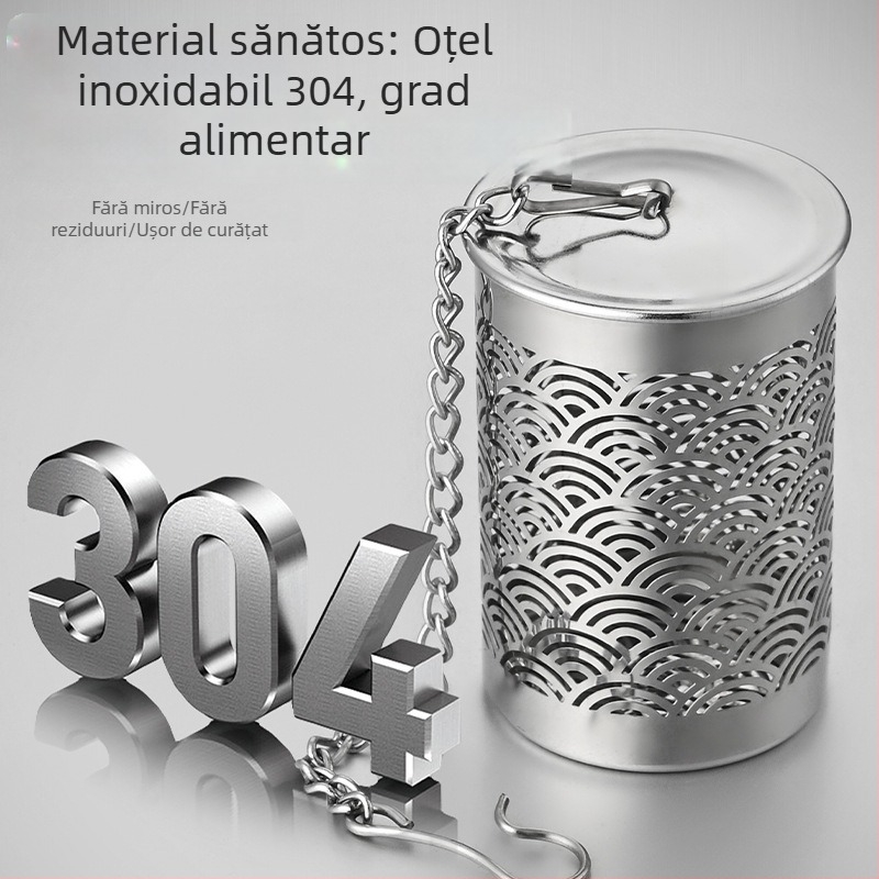 Filtru de ceai din oțel inoxidabil 304, separator ceai-apă și filtru pentru frunze de ceai, dispozitiv pentru prepararea ceaiului