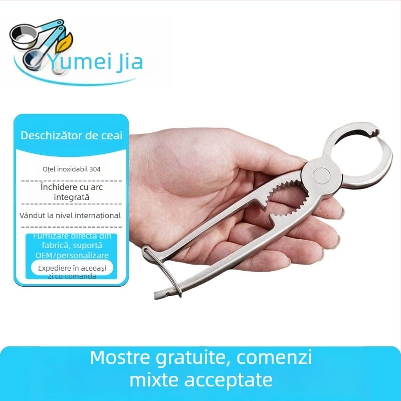 Clește pentru ceai Pu'er din oțel inoxidabil 304, deschizător pentru blocuri de ceai, con pentru ceai, cuțit pentru ceai, ac pentru ceai, accesorii pentru ceai, bloc de ceai