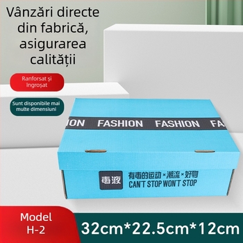 Cutie de pantofi din carton Kraft, rigidă, pliabilă, pentru pantofi de bărbați și femei