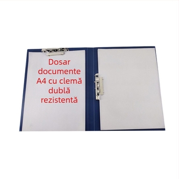 Folder A4 cu clemă puternică, organizator de date, clips pentru partituri și foi de examen